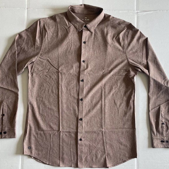 0.1 Algo Performance Long Sleeve Men Button Up Shirt Size XL‎ Tall - Picture 1 of 8